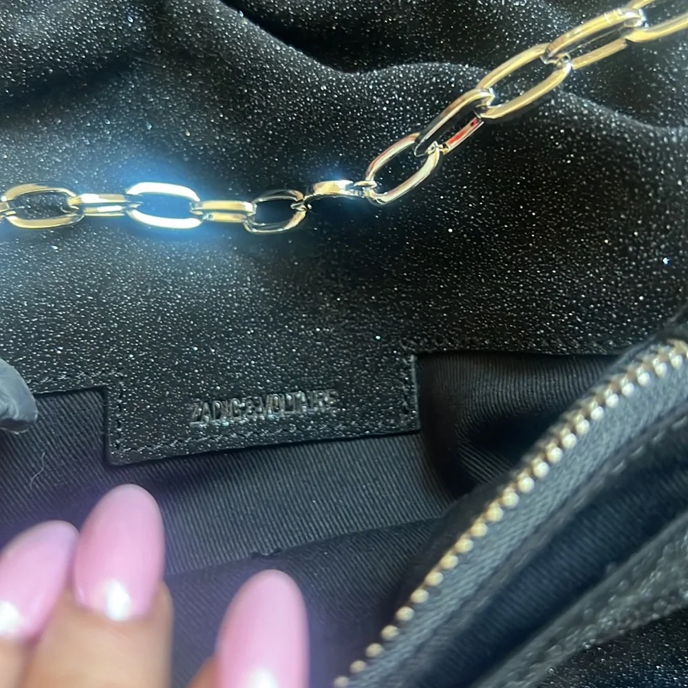 Zadig & Voltaire rockyssime glitter bag - Black - Picture 9 of 10